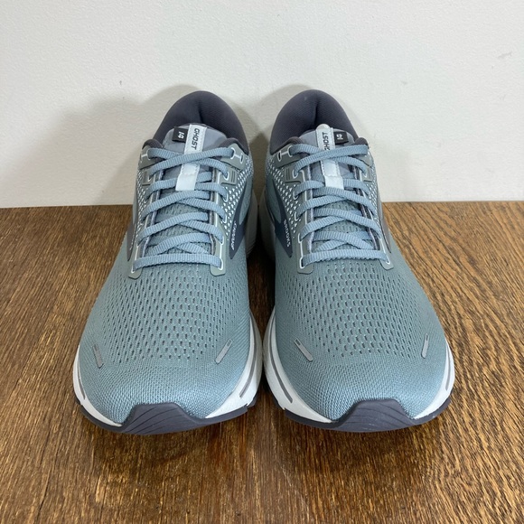 Brooks Ghost 14 Road Running Shoe Mens Size 12.5B (Narrow) Grey/Alloy/Oyster - Picture 3 of 12